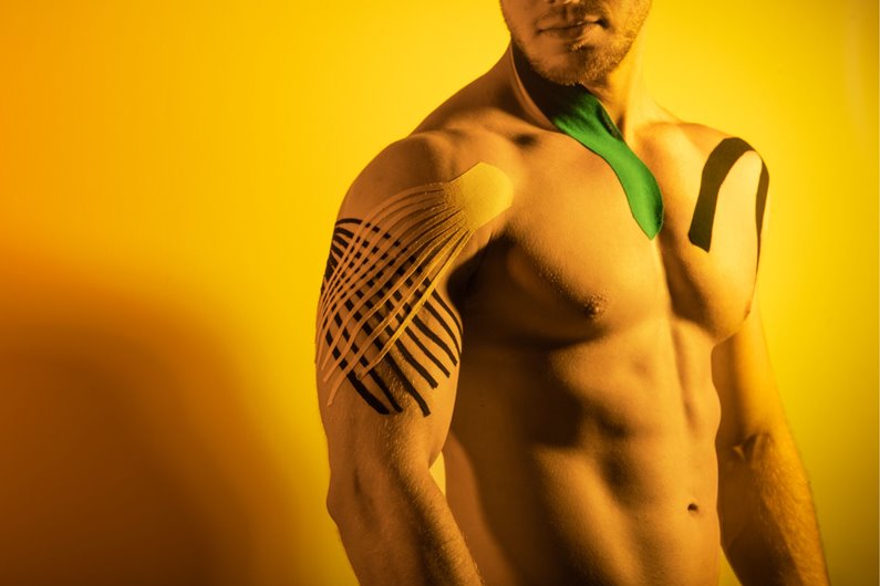 TAŚMA KINESIO TEJPY KINEZJOLOGICZNA PLASTRY TAPE KINESIOTAPING 7,5x5m