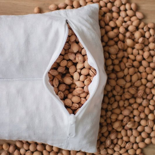 TERMOFOR Z PESTEK WIŚNI MEDYCZNY NA BÓL BAWEŁNA 100% MIŚ W LESIE