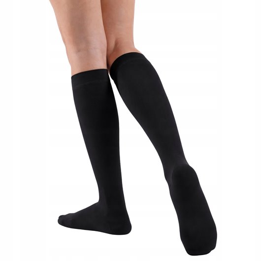 THUASNE PODKOLANÓWKI UCISKOWE VENOFLEX MICRO 2 STOPNIA CCL2 CZARNY ROZ. 5