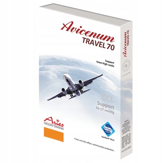 ARIES AVICENUM PODKOLANÓWKI UCISKOWE TRAVEL PODRÓŻNE 70 ROZMAR 39-41 M