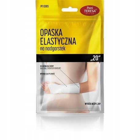 PANI TERESA MEDICA OPASKA ELASTYCZNA NA NADGARSTEK BEZSZWOWA 20cm PT0305 S