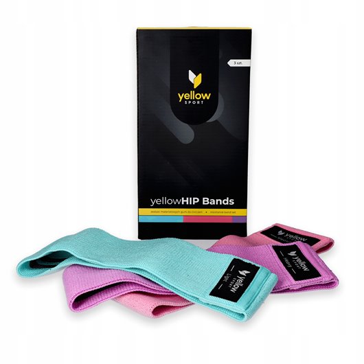 ZESTAW 3 GUMY DO ĆWICZEŃ TAŚMY OPASKI MATERIAŁOWE OPOROWE TAŚMY FITNESS