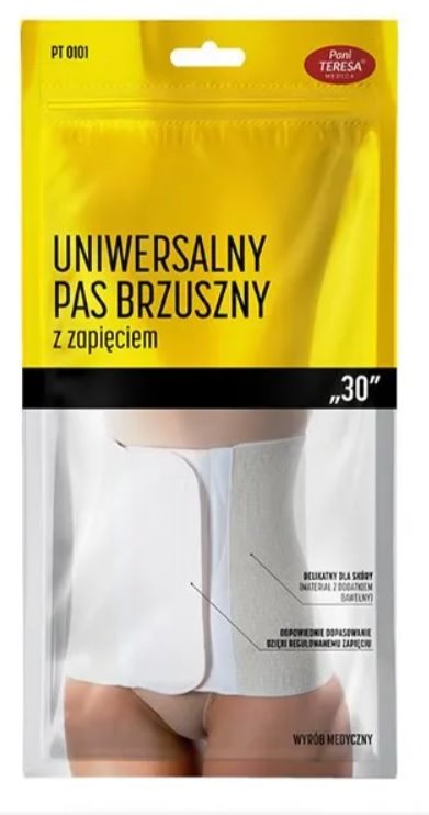 PANI TERESA PAS BRZUSZNY NA PRZEPUKLINĘ POOPERACYJNY UNIWERSAL 30cm S 0101