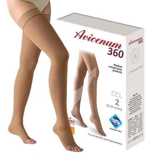 ARIES AVICENUM POŃCZOCHY UCISKOWE 360 2 STOPNIA LAMÓWKA ODKRYTE XXL LONG