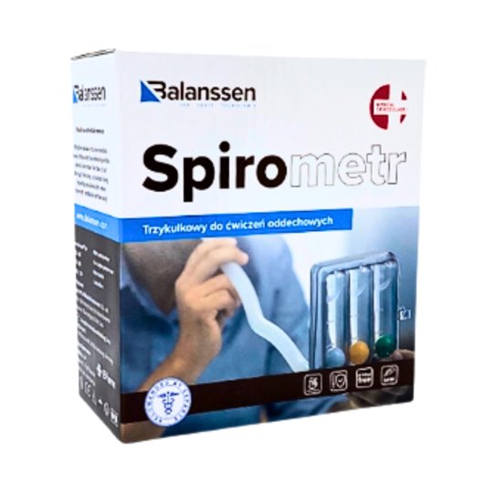 SPIROMETR TRZYKULKOWY DO ĆWICZEŃ ODDECHOWYCH BALANSSEN