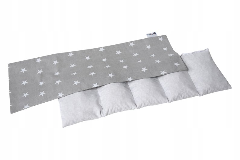 TERMOFOR Z PESTEK WIŚNI Z POKROWCEM EKOLOGICZNY DUŻY STARS 20x60cm