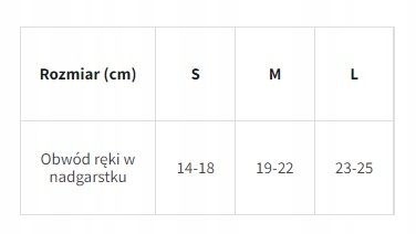 PANI TERESA OPASKA ELASTYCZNA NA NADGARSTEK NA RZEP 6cm PT0306 L