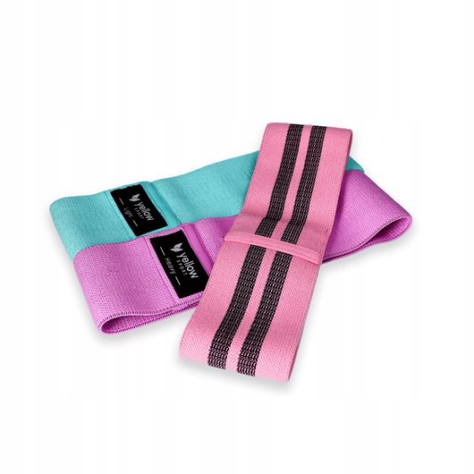 ZESTAW 3 GUMY DO ĆWICZEŃ TAŚMY OPASKI MATERIAŁOWE OPOROWE TAŚMY FITNESS