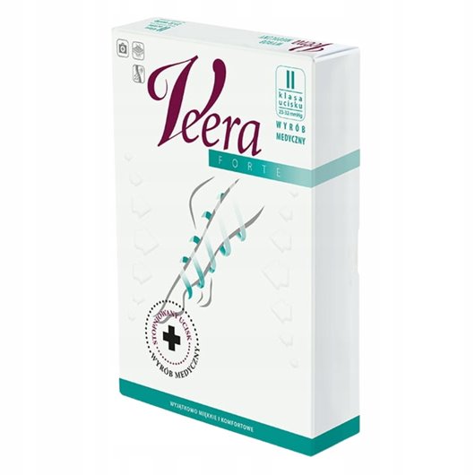 VEERA RAJSTOPY FORTE UCISKOWE NA ŻYLAKI 2 STOPNIA CCL2 CZARNE 4 DŁUGIE