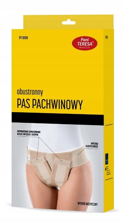 PANI TERESA PAS PACHWINOWY NA PRZEPUKLINĘ DAMSKI OBUSTRONNY Z PELOTĄ 0108 S