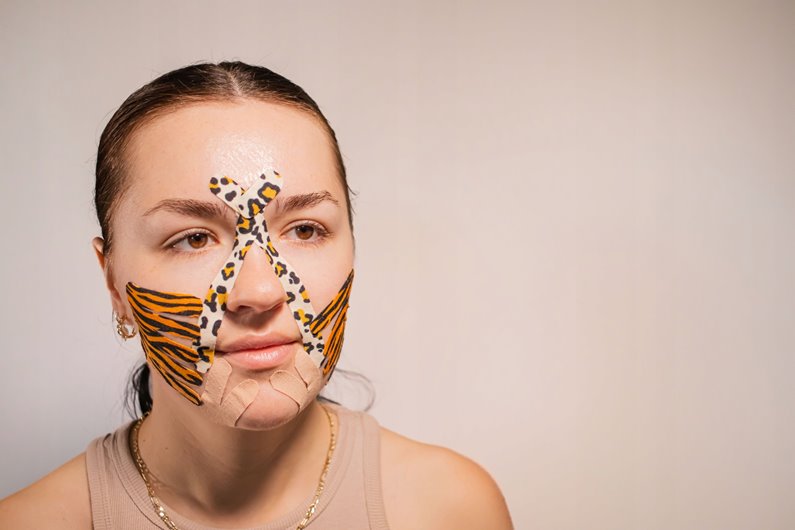 TAŚMA KINESIO TEJPY KINEZJOLOGICZNA PLASTRY TAPE WODOODPORNE KINESIOTAPING