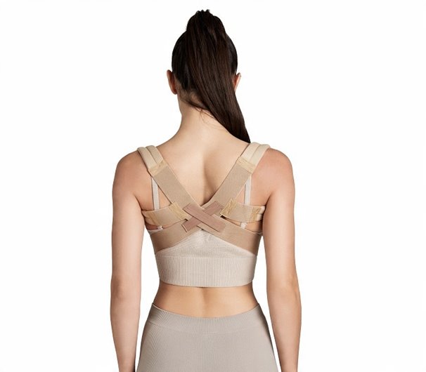 KOREKTOR POSTAWY NA PLECY PREMIUM PERFECT IMMOBIL TAŚMA VELCRO AR-763 BEŻ M