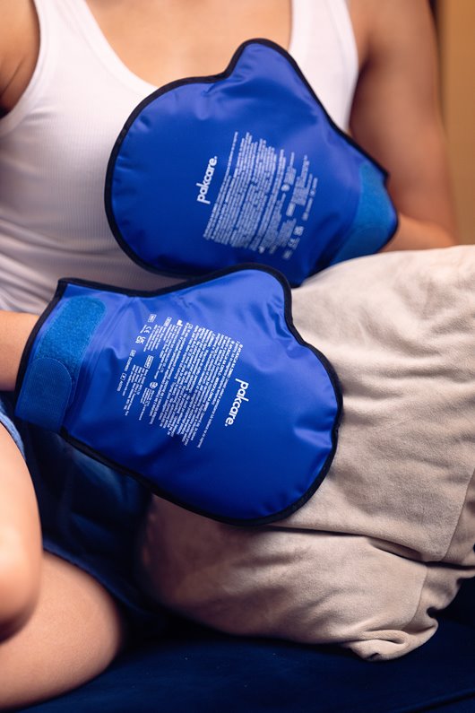 TERAPEUTYCZNE RĘKAWICE CHŁODZĄCO GRZEJĄCE KOMPRES NA DŁONIE OKŁAD ŻELOWY