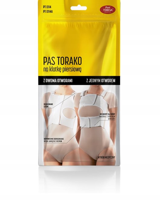 PANI TERESA PAS TORAKO POOPERACYJNY DAMSKI BIAŁY PT0114A L