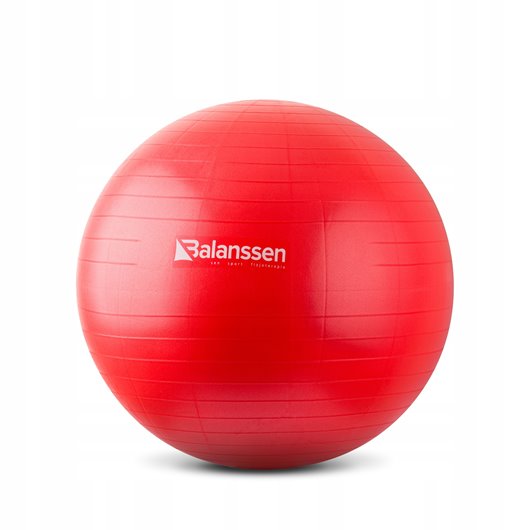 BALANSSEN PIŁKA DO ĆWICZEŃ REHABILITACJI ABS GYM BALL 65cm POMPKA GRATIS