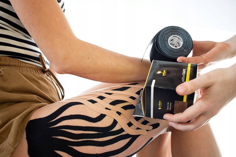 TAŚMA KINESIO TEJPY KINEZJOLOGICZNA PLASTRY TAPE WODOODPORNE KINESIOTAPING