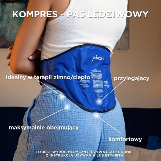 PAS LĘDZWIOWY CHŁODZĄCO GRZEJĄCY TERAPIA KOMPRES NA PLECY OKŁAD ŻELOWY