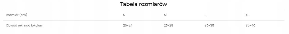 PANI TERESA MEDICA OPASKA ELASTYCZNA NA ŁOKIEĆ BEZSZWOWA CZARNA PT0308 XL