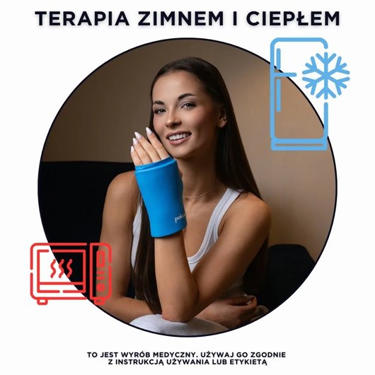 ŻELOWA OPASKA NA NADGARSTEK KOMPRES OKŁAD ŻELOWY CHŁODZĄCY PAKCARE