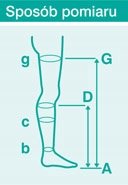 VEERA POŃCZOCHY FORTE CCL2 UCISKOWE NA ŻYLAKI 2 STOPNIA BEŻOWE 3 DŁUGIE