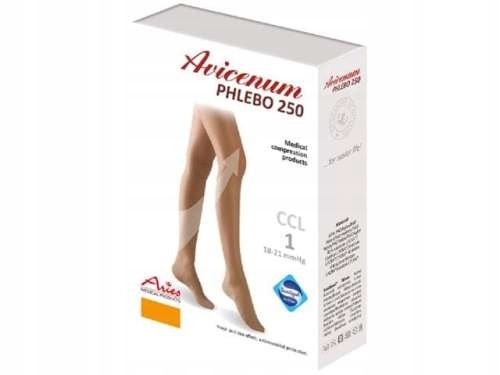 Aries Avicenum rajstopy uciskowe 250 den 1 stopień 18-21mmHg L LONG