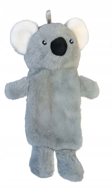 Termofor na wodę gumowy miś koala dla dzieci pokrowiec zdejmowany 700ml