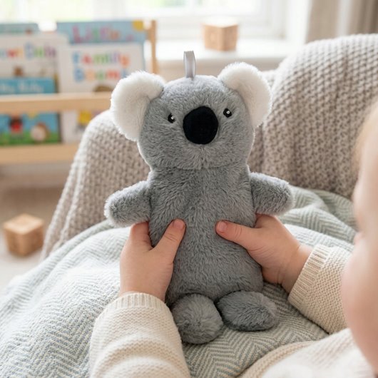Termofor na wodę gumowy miś koala dla dzieci pokrowiec zdejmowany 700ml