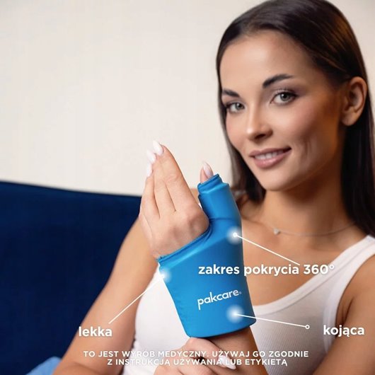 ŻELOWA OPASKA NA DUŻY PALEC KCIUK OKŁAD ŻELOWY KOMPRES CHŁODZĄCY PAKCARE