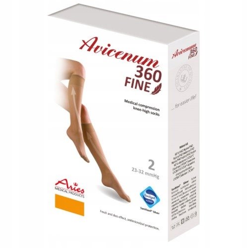 ARIES AVICENUM PODKOLANÓWKI CIENKIE FINE 360 2 STOPNIA XL LONG ODKRYTE