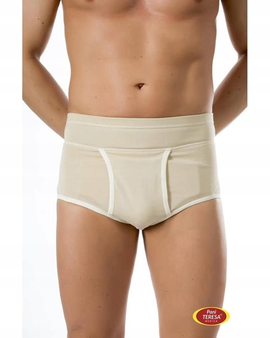 PANI TERESA SLIPY MĘSKIE MAJTKI NA PRZEPUKLINĘ Z PELOTĄ ELASTYCZNE L
