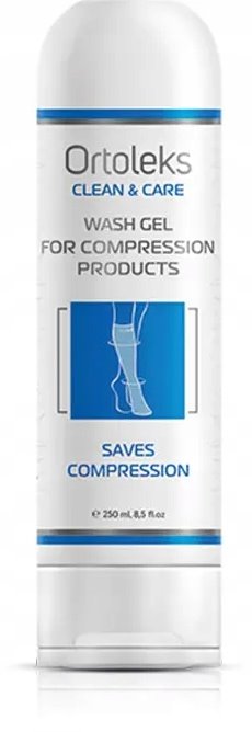ŻEL DO PRANIA WYROBÓW UCISKOWYCH PODKOLANÓWKI POŃCZOCHY ORTOLEKS 250ml 1szt