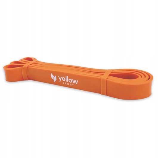 GUMA OPOROWA DO ĆWICZEŃ 16-29kg YELLOW POWER BAND POMARAŃCZOWA FITNESS