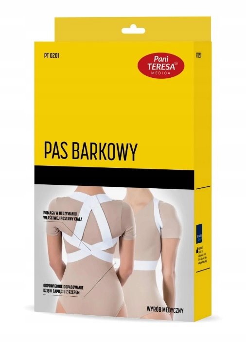 PANI TERESA KOREKTOR POSTAWY PAS BARKOWY PROSTUJĄCY CIELISTY (S) 0201