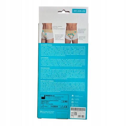 PAS PRZEPUKLINOWY PACHWINOWY JEDNOSTRONNY MĘSKI AR-228-1S LEWOSTRONNY XL