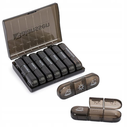 KASETKA NA LEKI TYGODNIOWA 3 PORY DNIA PO POLSKU ETIU BALANSSEN