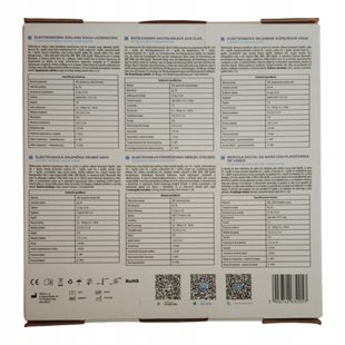 waga łazienkowa analityczna elektroniczna cyfrowa bluetooth czarna DEPAN