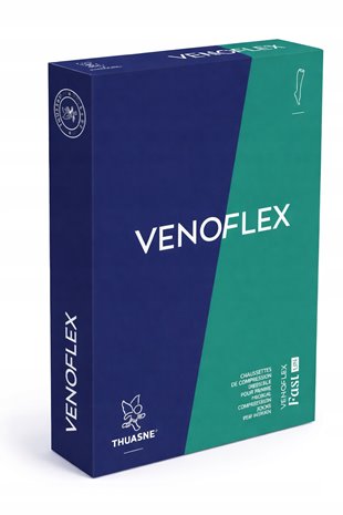 THUASNE PODKOLANÓWKI FAST LIN UCISKOWE Z LNEM MĘSKIE 15-20mmHg