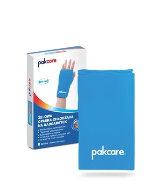 ŻELOWA OPASKA NA NADGARSTEK KOMPRES OKŁAD ŻELOWY CHŁODZĄCY PAKCARE