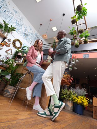 THUASNE PODKOLANÓWKI FAST LIN UCISKOWE Z LNEM MĘSKIE 15-20mmHg