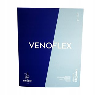 THUASNE PODKOLANÓWKI UCISKOWE VENOFLEX ELEGANCE ODKRYTE 20-36mmHg BEŻ 2L