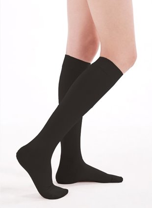 VEERA PODKOLANÓWKI FORTE UCISKOWE NA ŻYLAKI 2 STOPNIA CCL2 CZARNE 2 DŁUGIE