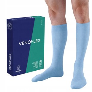 THUASNE PODKOLANÓWKI FAST LIN UCISKOWE Z LNEM MĘSKIE 15-20mmHg