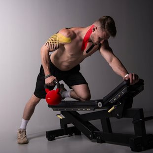 TAŚMA KINESIO TEJPY KINEZJOLOGICZNA PLASTRY TAPE KINESIOTAPING 7,5x5m