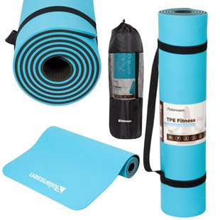 MATA DO ĆWICZEŃ ANTYPOŚLIZGOWA TPE 180x60x0,8cm POKROWIEC GRATIS BALANSSEN