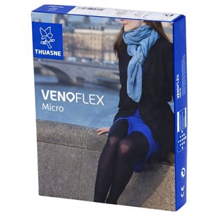 THUASNE RAJSTOPY UCISKOWE VENOFLEX MICRO 2 STOPNIA CCL2 CZARNY ROZ. 2