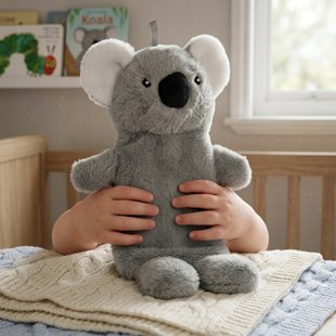 Termofor na wodę gumowy miś koala dla dzieci pokrowiec zdejmowany 700ml
