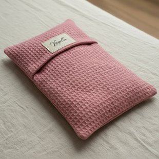 Termofor z pestek wiśni lawenda 18x27 okład ciepło zimno 450g bawełna