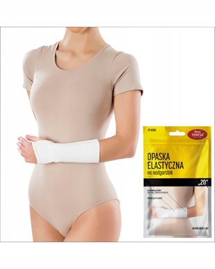PANI TERESA MEDICA OPASKA ELASTYCZNA NA NADGARSTEK BEZSZWOWA 20cm PT0305 L