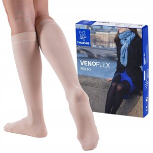 THUASNE PODKOLANÓWKI UCISKOWE VENOFLEX MICRO 2 STOPNIA CCL2 KARMEL ROZ. 1