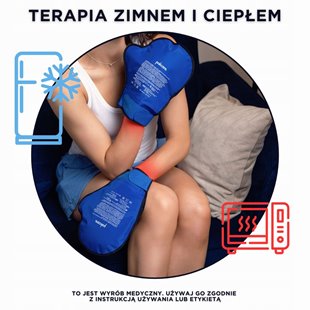 TERAPEUTYCZNE RĘKAWICE CHŁODZĄCO GRZEJĄCE KOMPRES NA DŁONIE OKŁAD ŻELOWY
